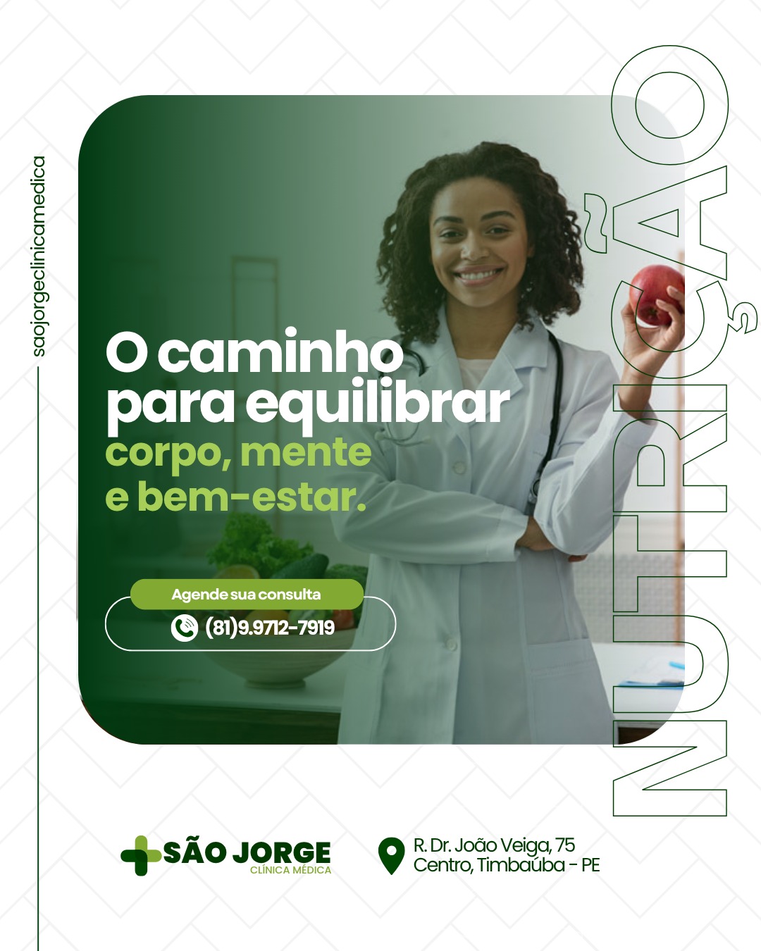 Campanha da clínica: Nutrição e bem-estar