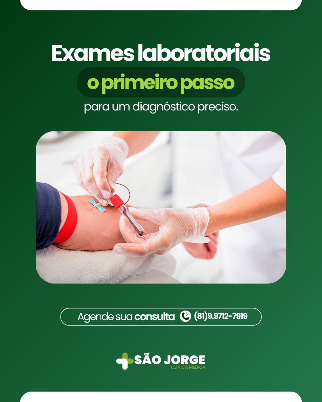 Campanha da clínica: Exames laboratoriais